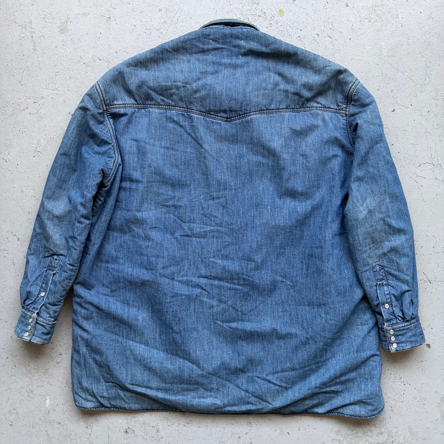 Maison Margiela FW19 Quilted Denim Jacket (41)
