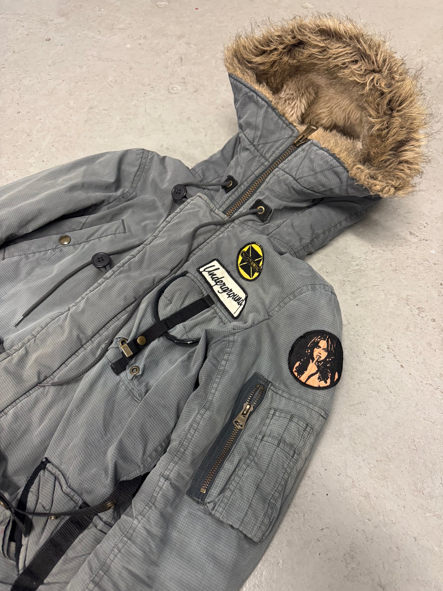Hysteric Glamour Fur Hooded Cargo Parka (S)