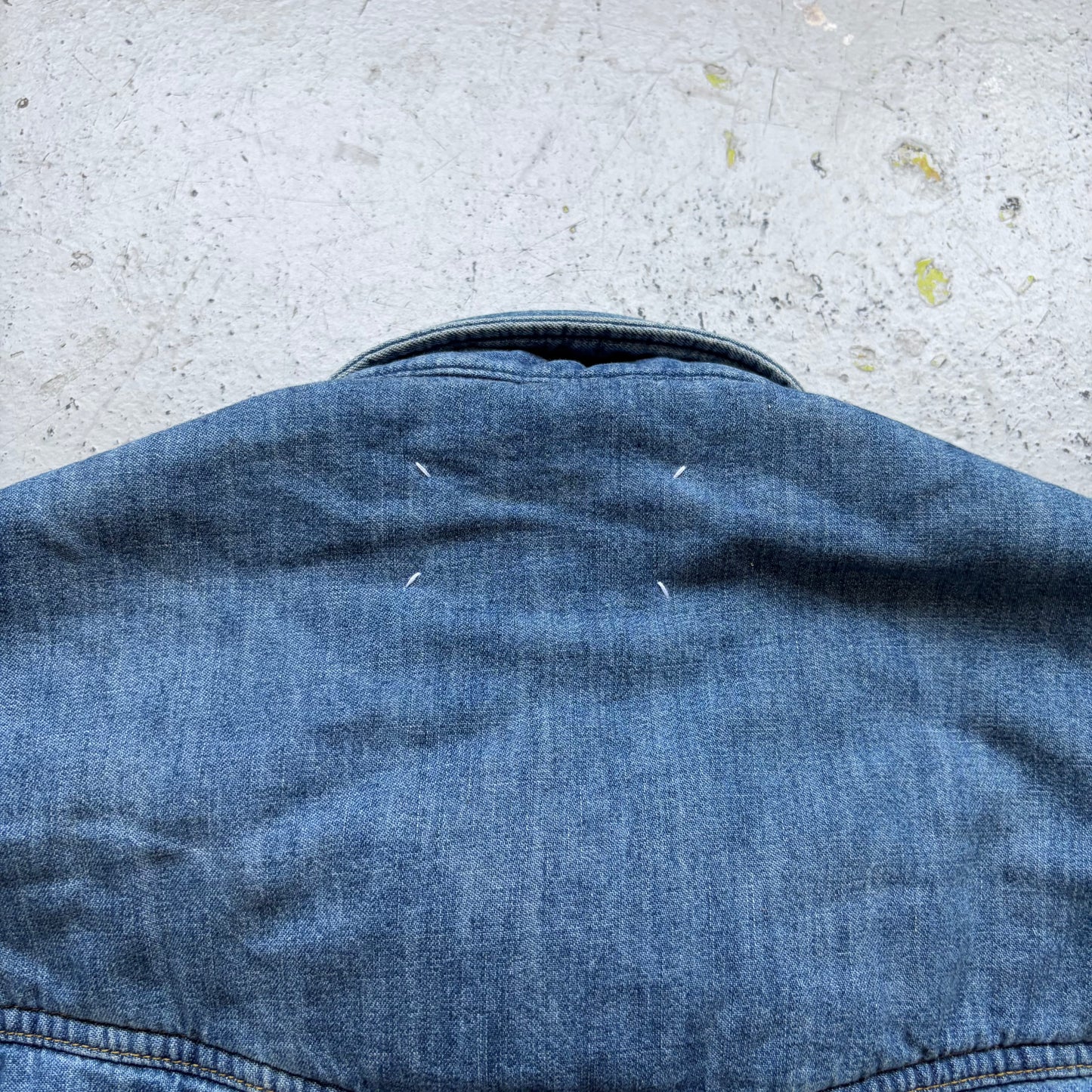Maison Margiela FW19 Quilted Denim Jacket (41)