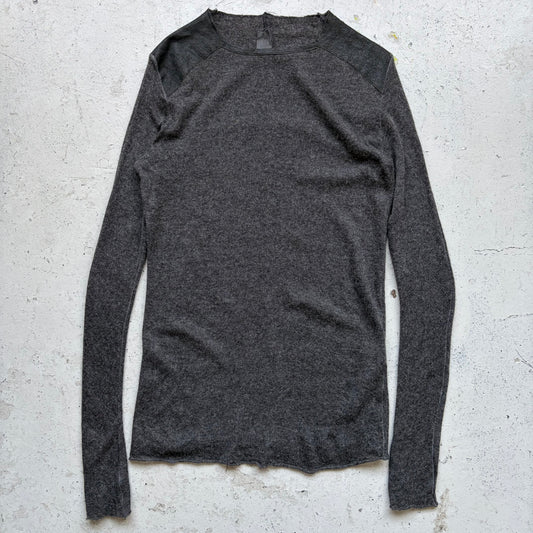 10Sei0otto Leather Shoulder Sweater (L)