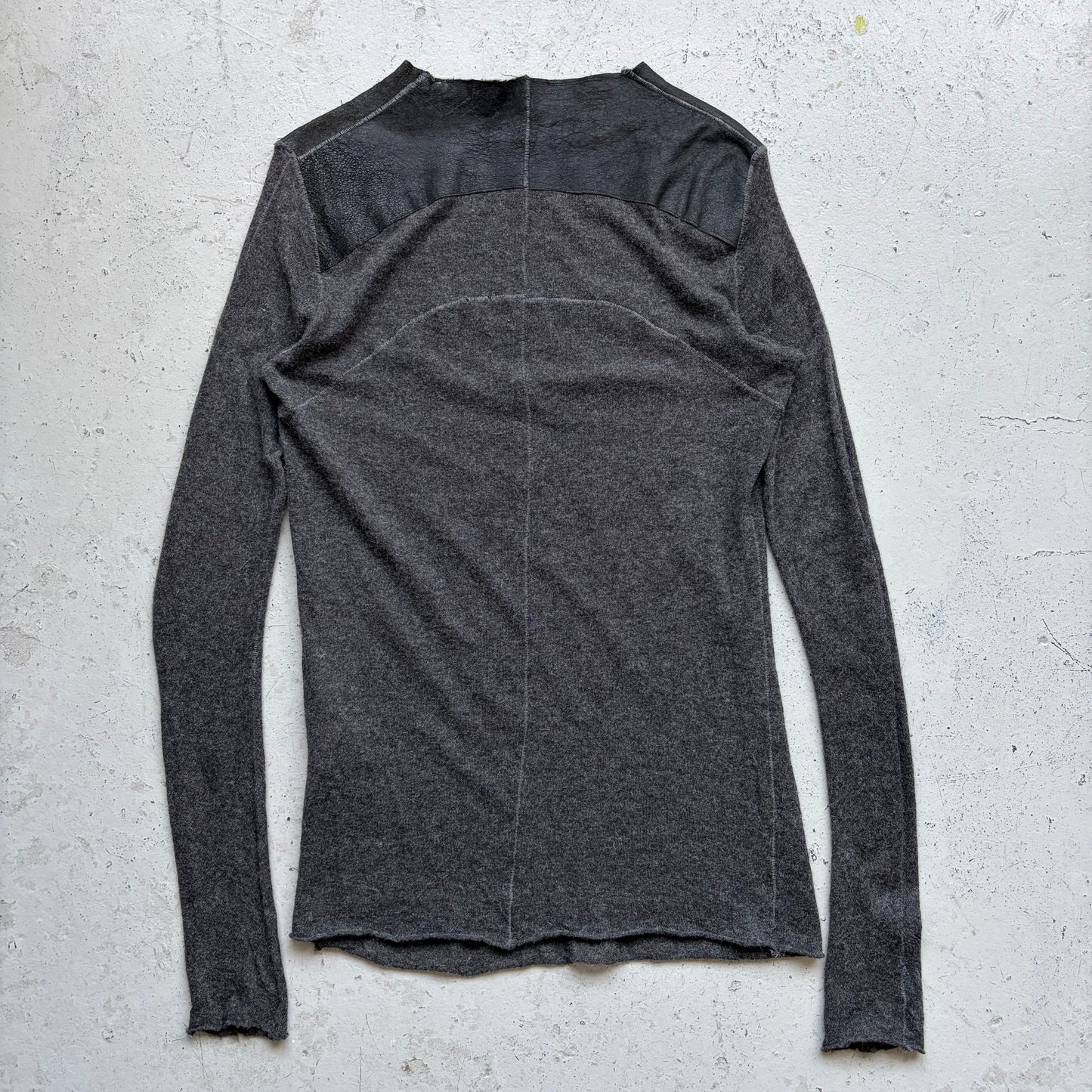 10Sei0otto Leather Shoulder Sweater (L)