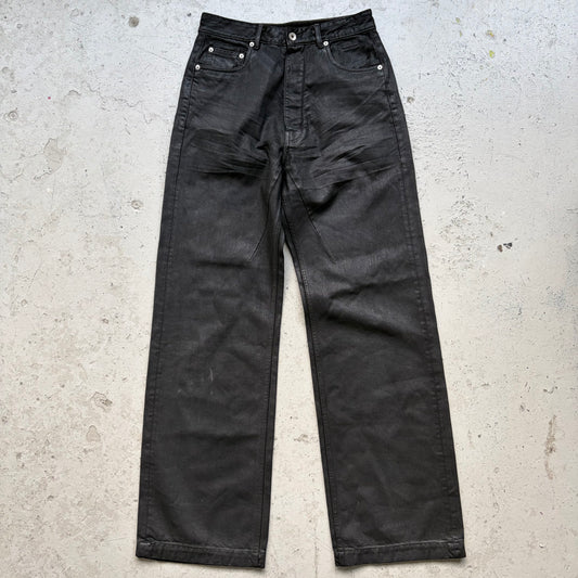 Rick Owens DRKSHDW Waxed Geth Cut Jeans (28)