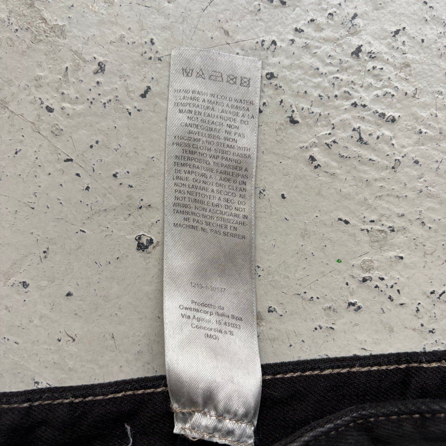 Rick Owens DRKSHDW Waxed Geth Cut Jeans (28)
