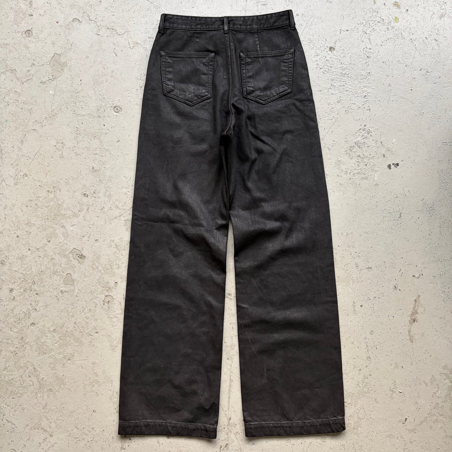 Rick Owens DRKSHDW Waxed Geth Cut Jeans (28)