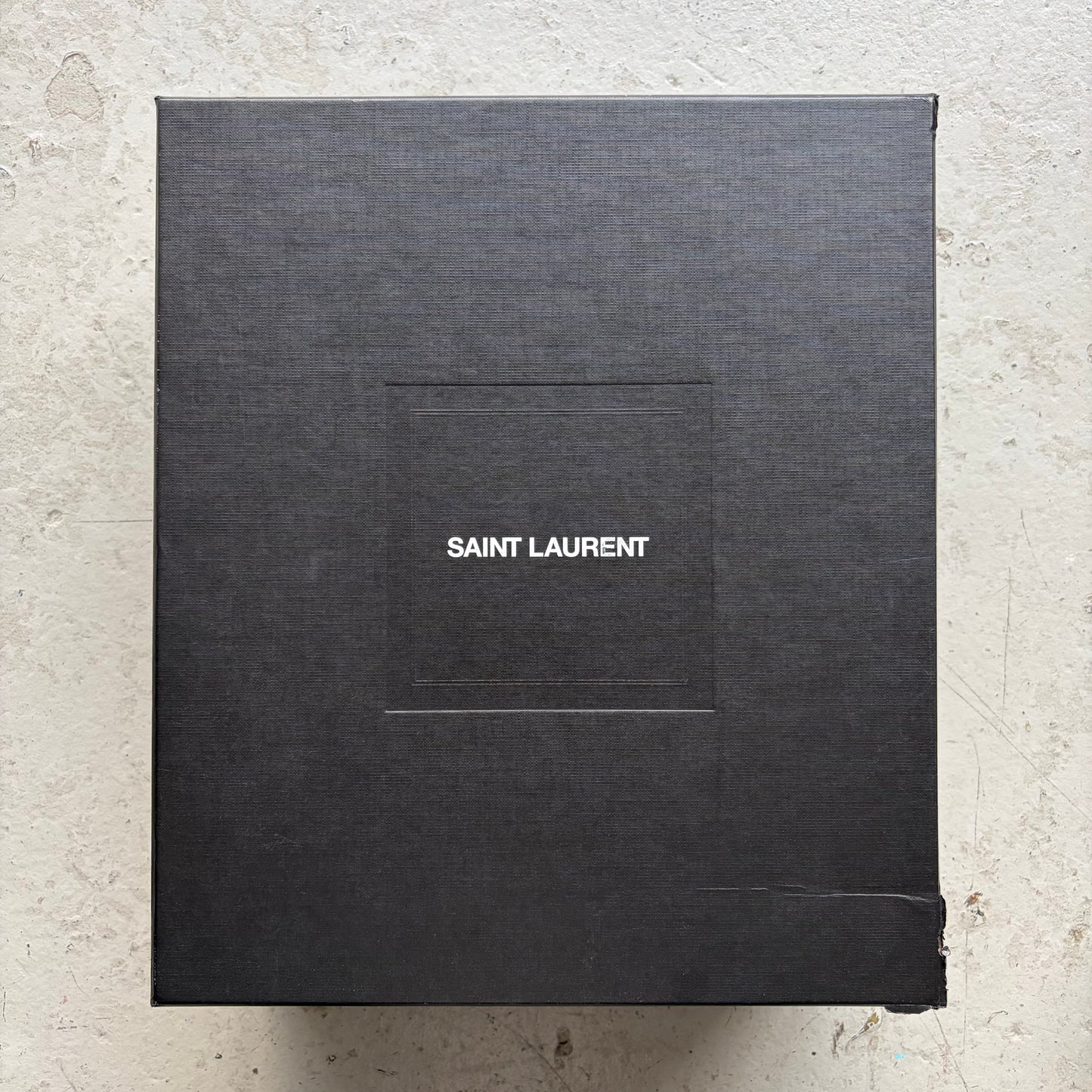 Saint Laurent Paris Matt 25 Black Leather Boots (42)