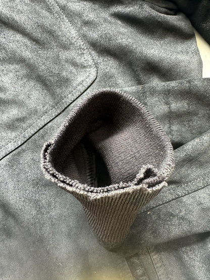 Rick Owens SS22 FOGACHINE Blitstered Lamb Skin Leather Jacket (54)