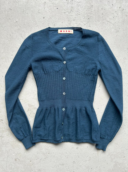 Marni Teal Cardigan (40)