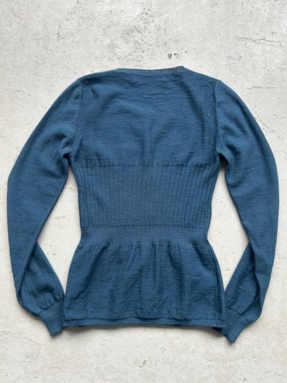 Marni Teal Cardigan (40)