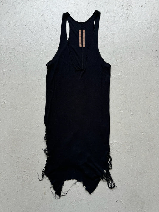 Rick Owens Distressed Black Tank Top (M)