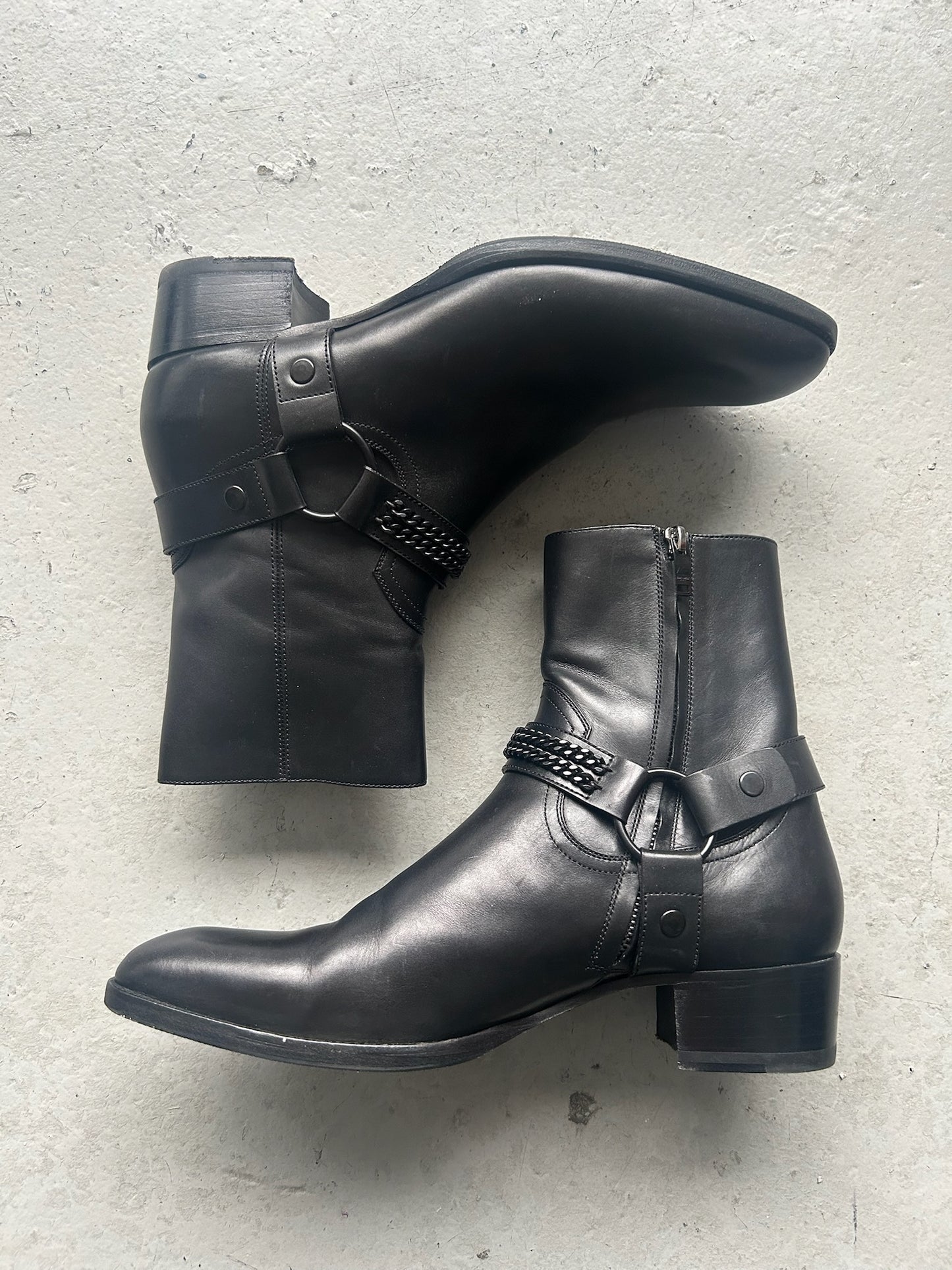 Saint Laurent Wyatt Harness Black Chain (44)