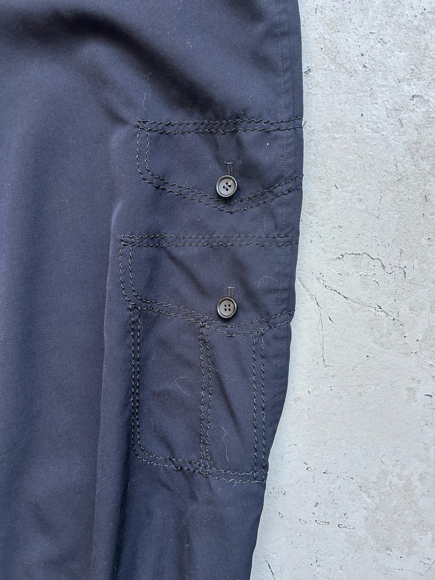 Comme Des Garcons Black Wide Leg Trousers (M)