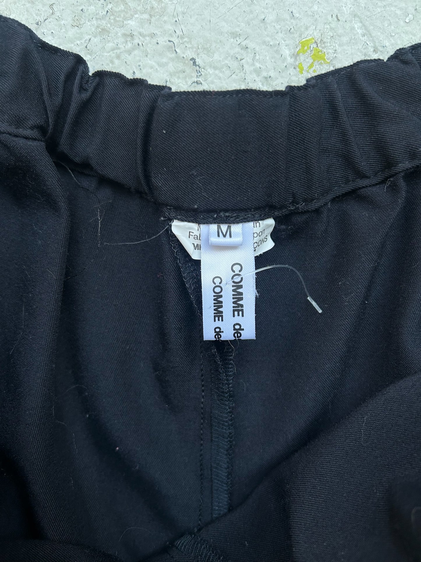 Comme Des Garcons Black Wide Leg Trousers (M)