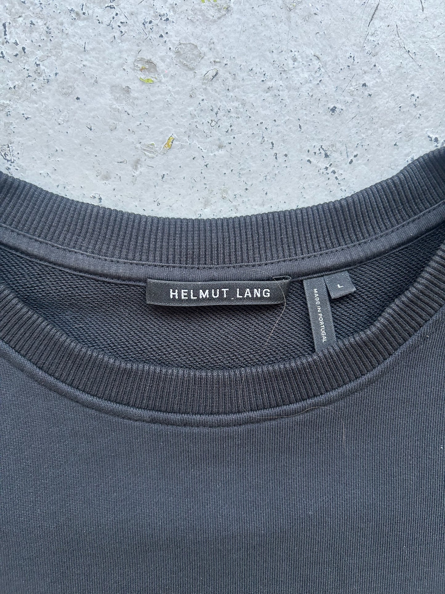 Helmut Lang Black Cotton Sleeveless Tank (L)