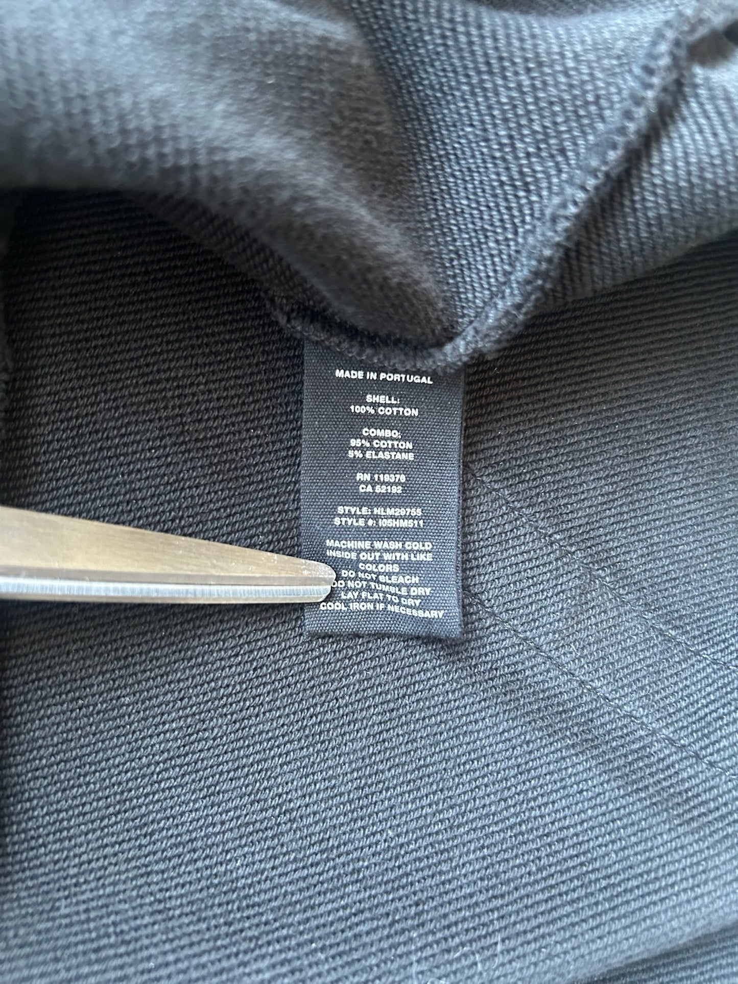 Helmut Lang Black Cotton Sleeveless Tank (L)