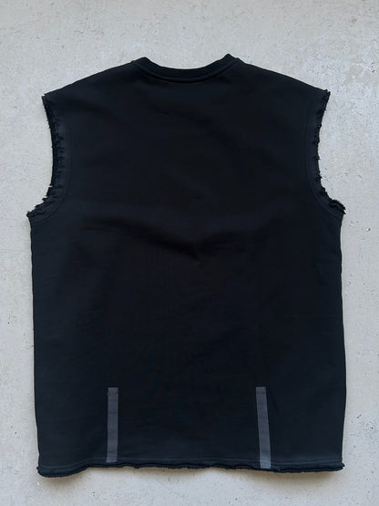 Helmut Lang Black Cotton Sleeveless Tank (L)