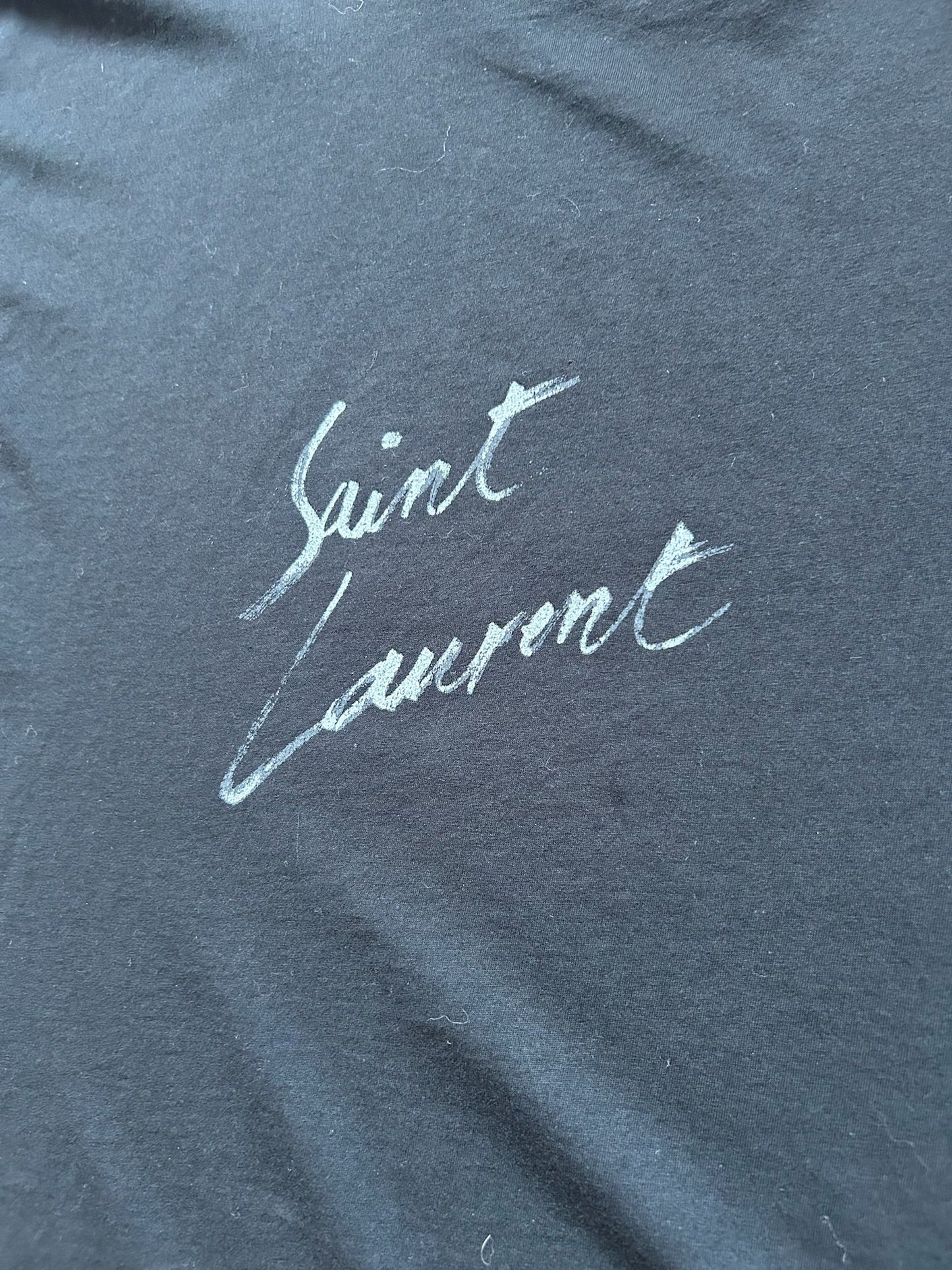 Saint Laurent Signature Black Logo Shirt (L)