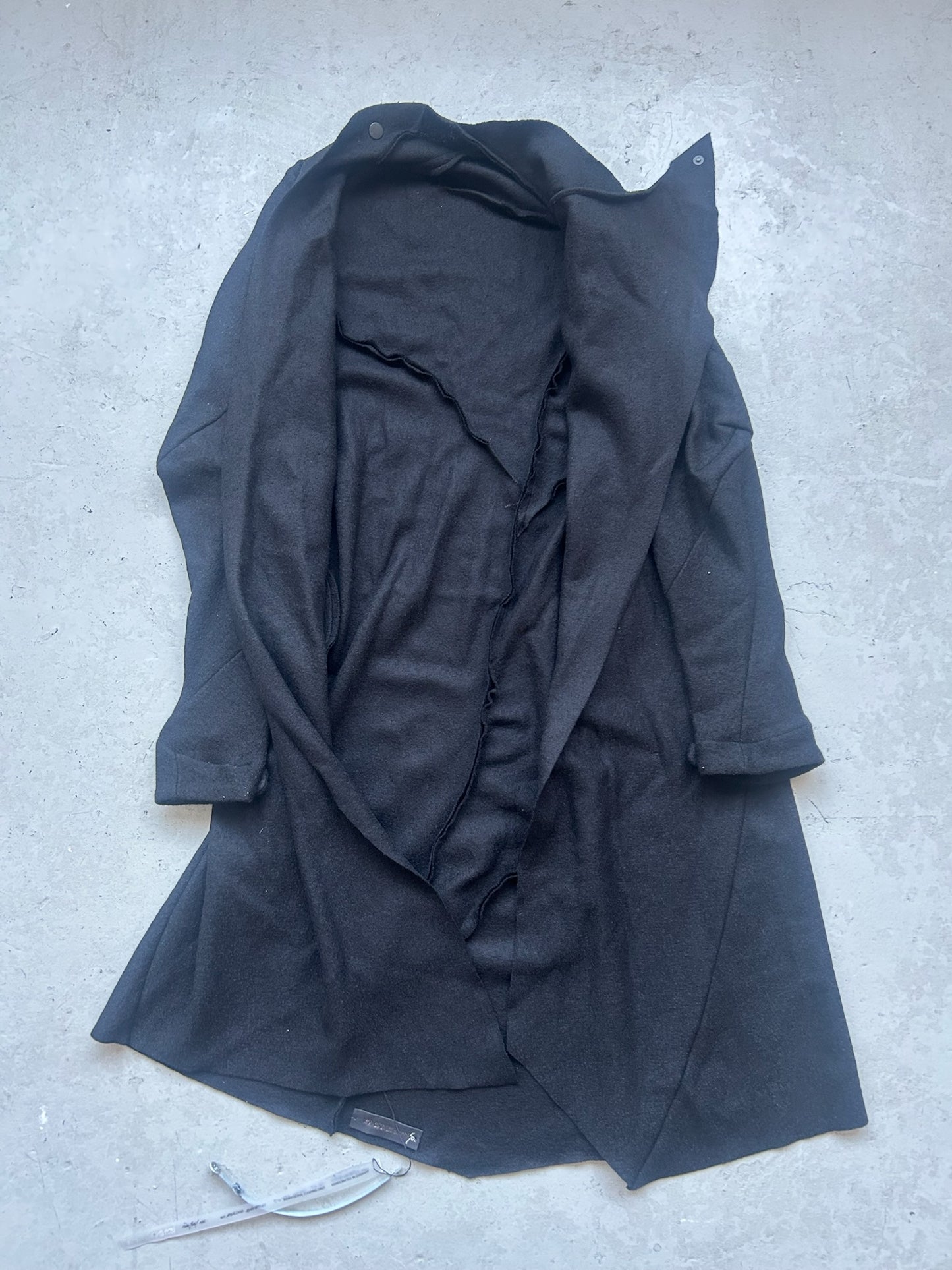 Leon Emanuel Blanc Merino Knit Duster Coat (50)