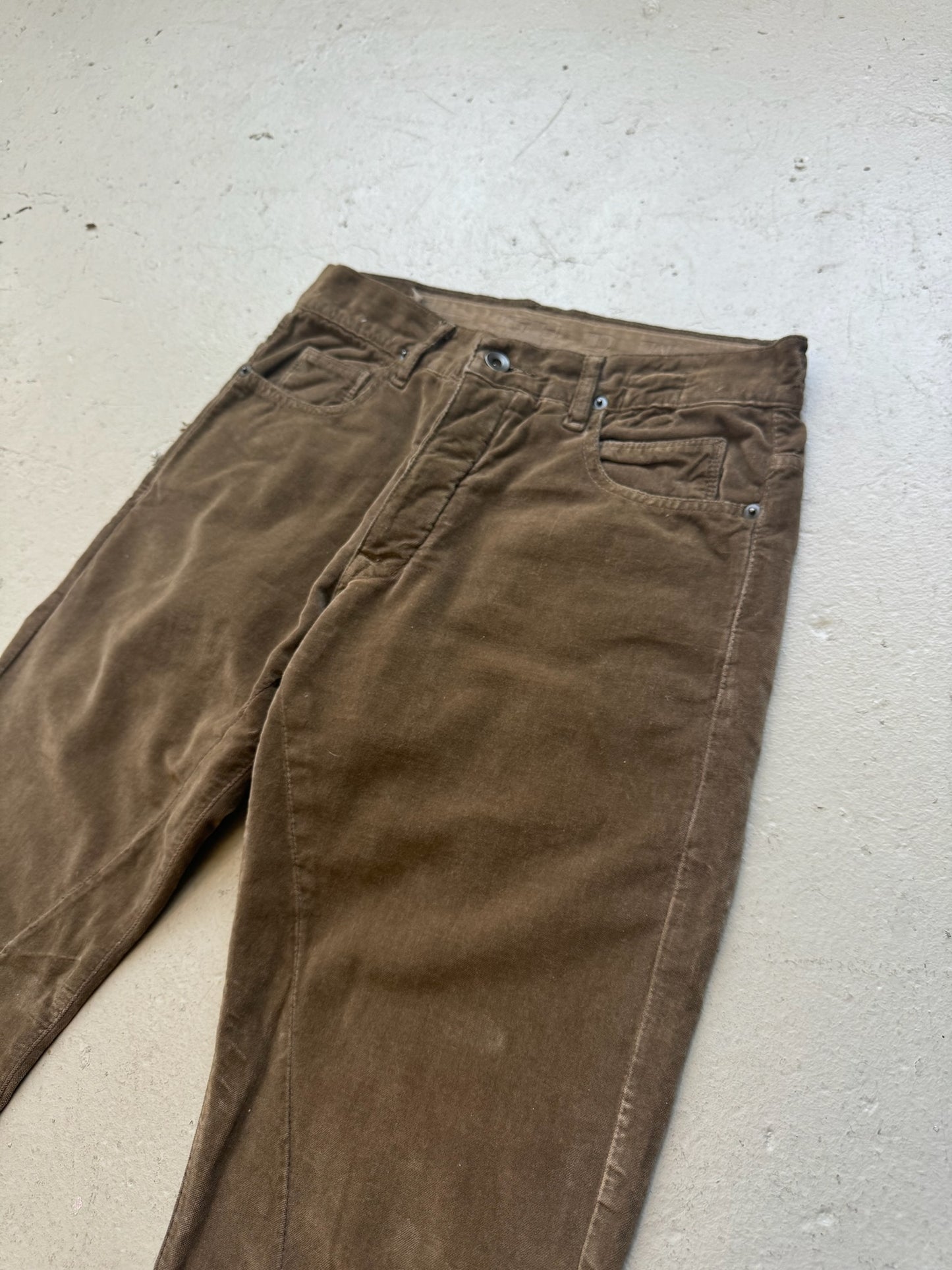 Rick Owens Drkshdw Dust Velvet Detroit Pants (31)