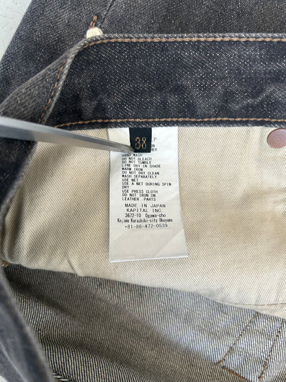 Kapital Monkey Cisco Gem Studded Black Denim (38)