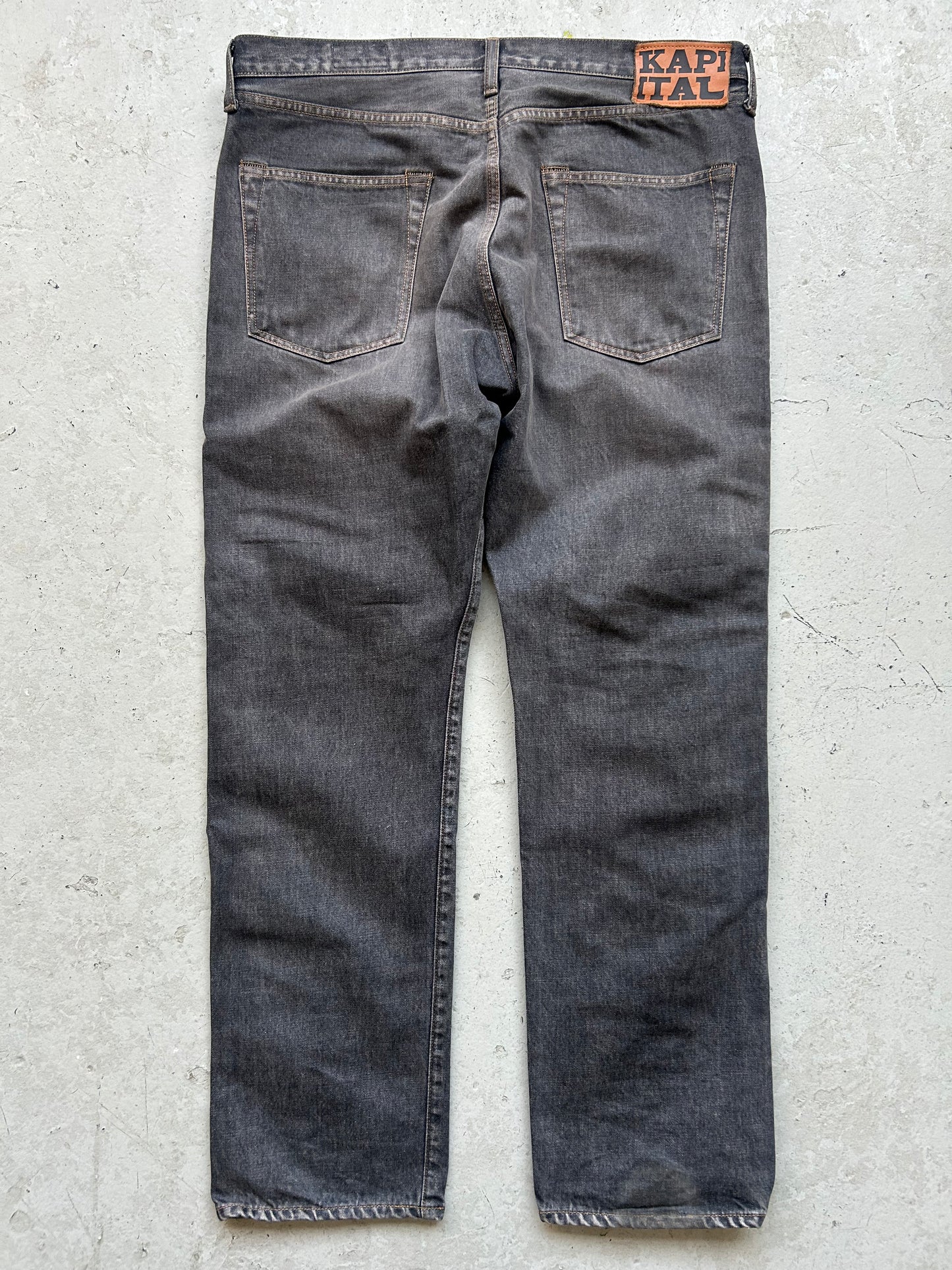 Kapital Monkey Cisco Gem Studded Black Denim (38)