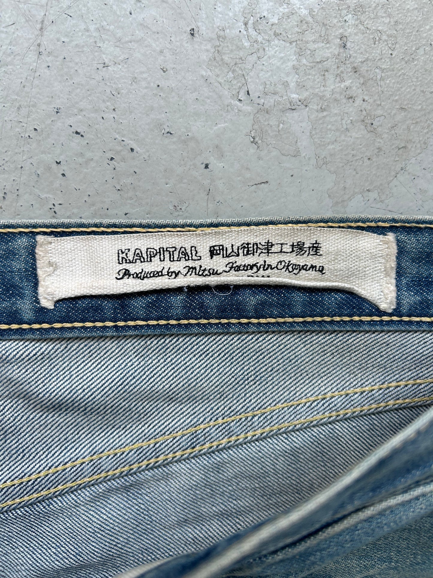 Kapital Monkey Cisco Gem Studded Blue Denim (36)