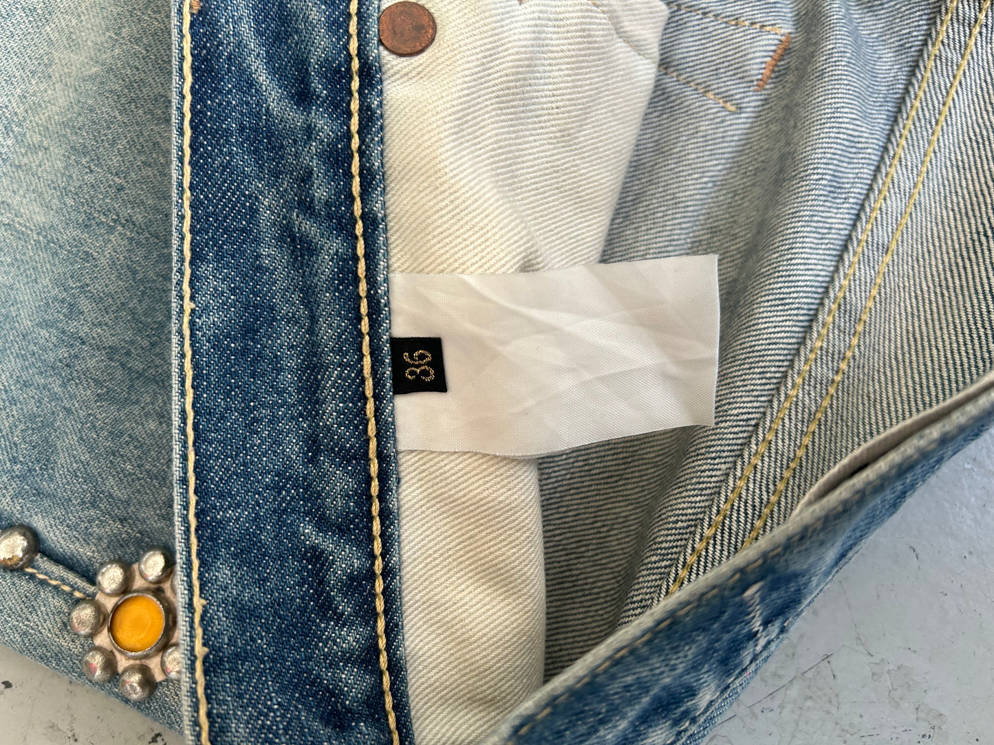 Kapital Monkey Cisco Gem Studded Blue Denim (36)