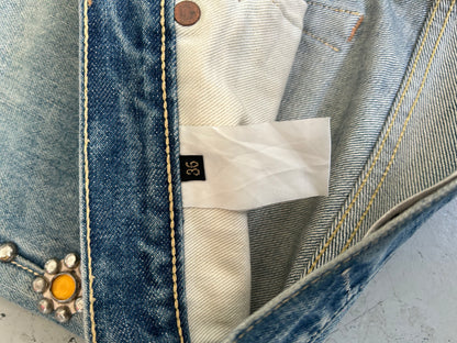 Kapital Monkey Cisco Gem Studded Blue Denim (36)