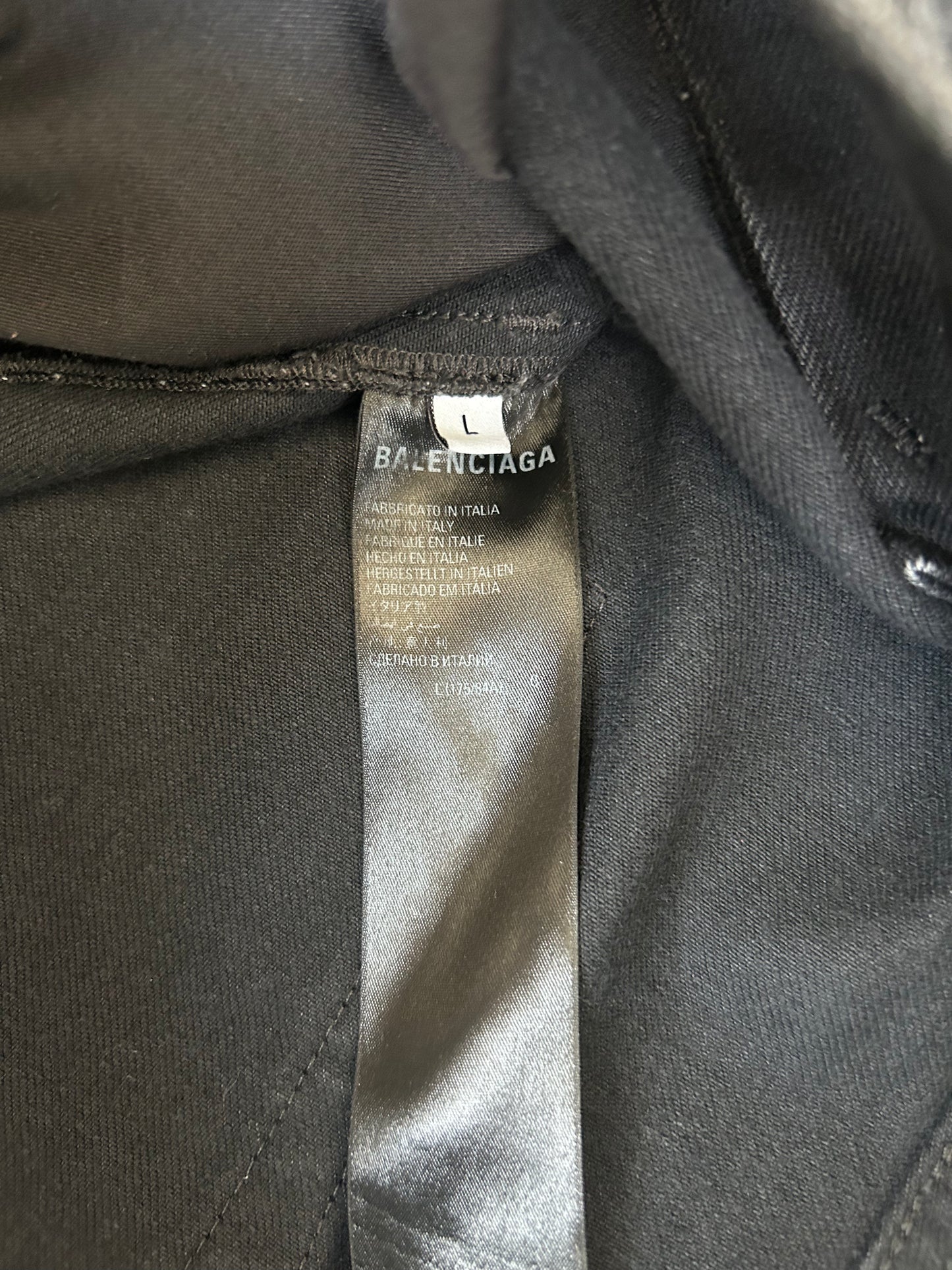 Balenciaga Lost Tape Black Denim (L)