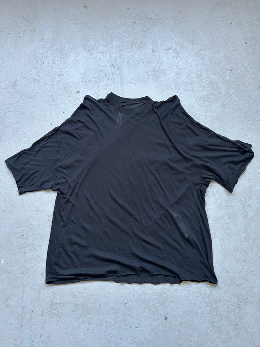 Rick Owens EDFU SS23 Black Cotton Short Sleeve Shirt (S)