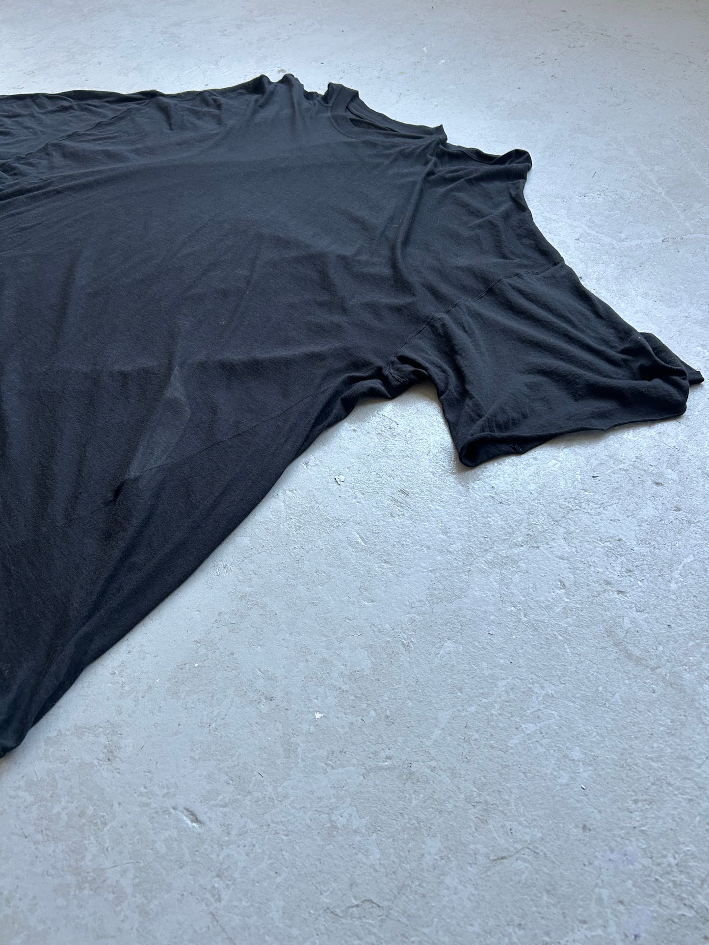 Rick Owens EDFU SS23 Black Cotton Short Sleeve Shirt (S)