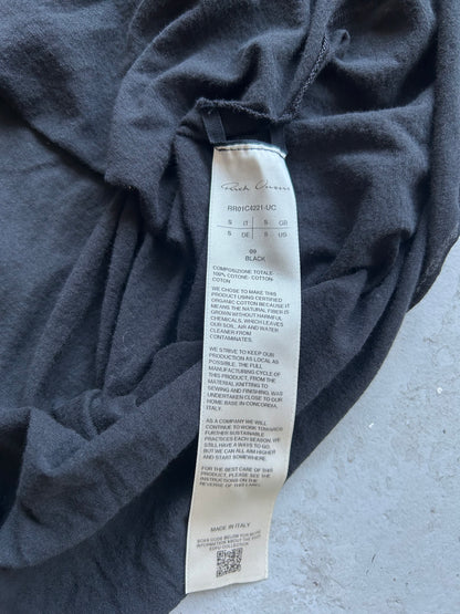 Rick Owens EDFU SS23 Black Cotton Short Sleeve Shirt (S)