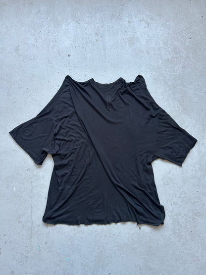 Rick Owens EDFU SS23 Black Cotton Short Sleeve Shirt (S)