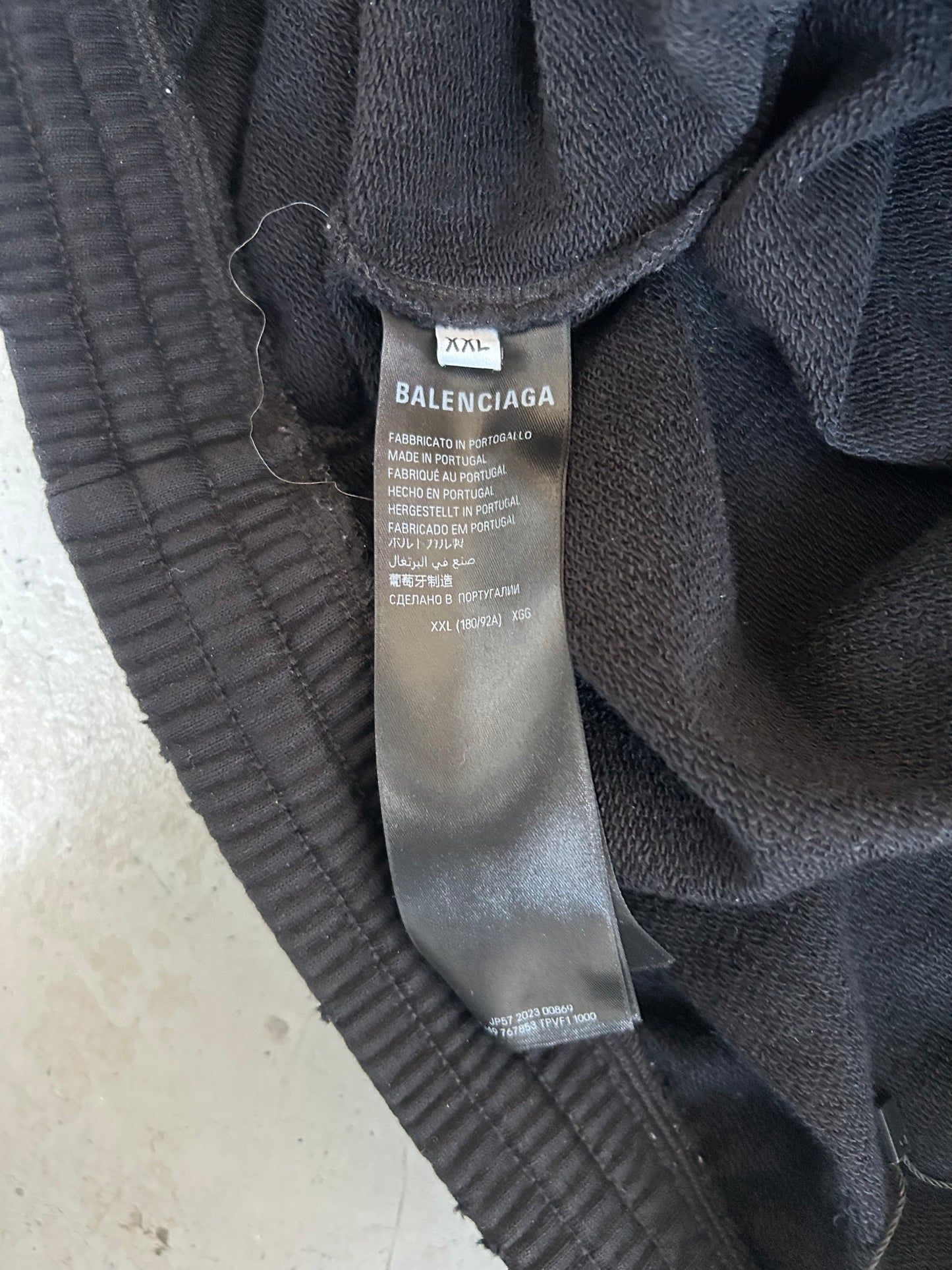Balenciaga Top League Logo Black Sweatpants (XXL)