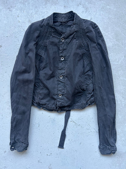 Rick Owens Drkshdsw SS09 Black Spiral Denim Jacket (M)