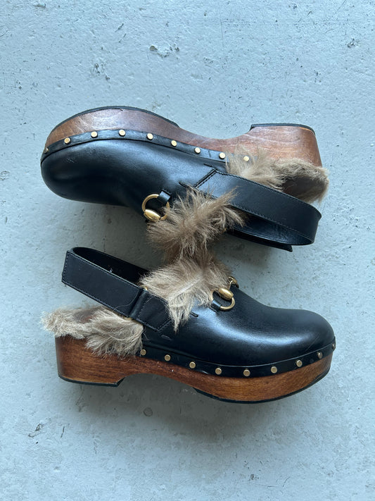 Gucci Fur Clogs (37)
