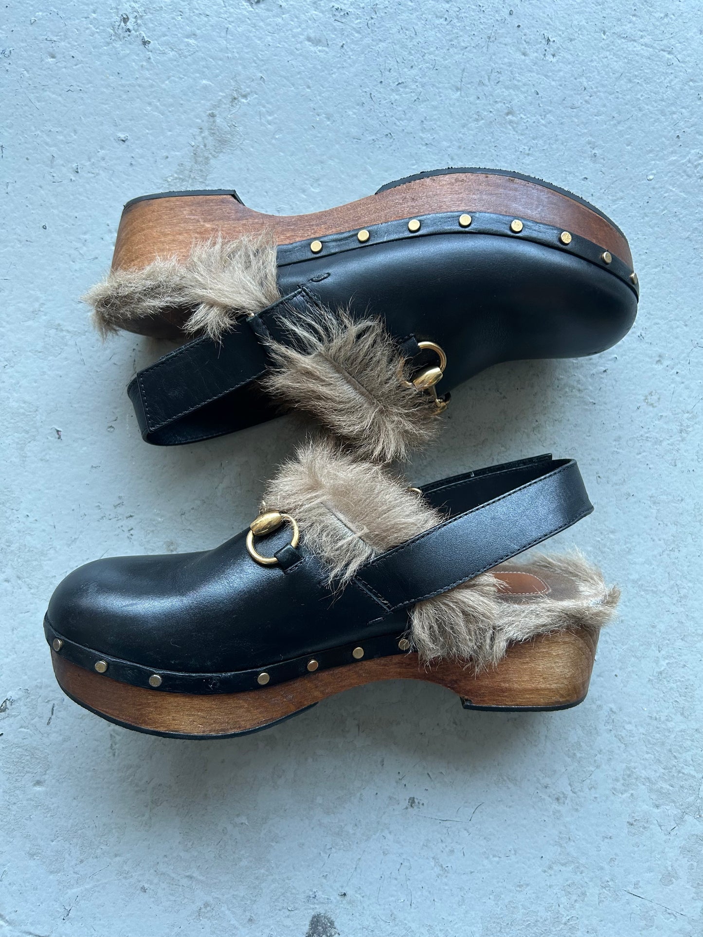 Gucci Fur Clogs (37)