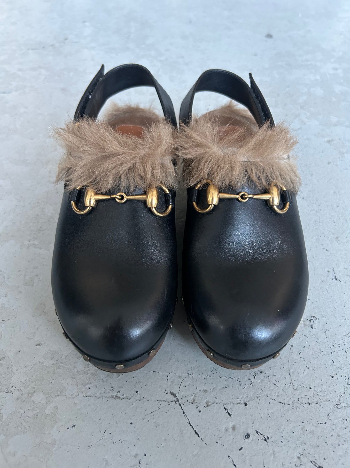 Gucci Fur Clogs (37)