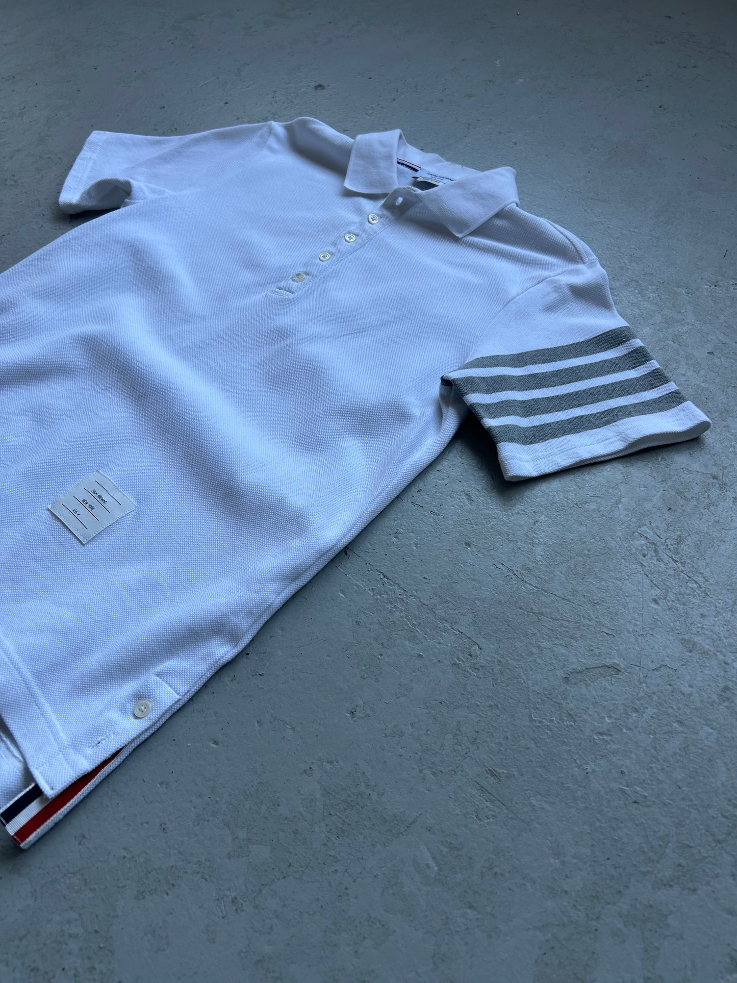 Thom Browne Stripe White Polo (2)