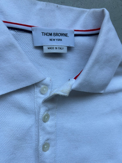 Thom Browne Stripe White Polo (2)