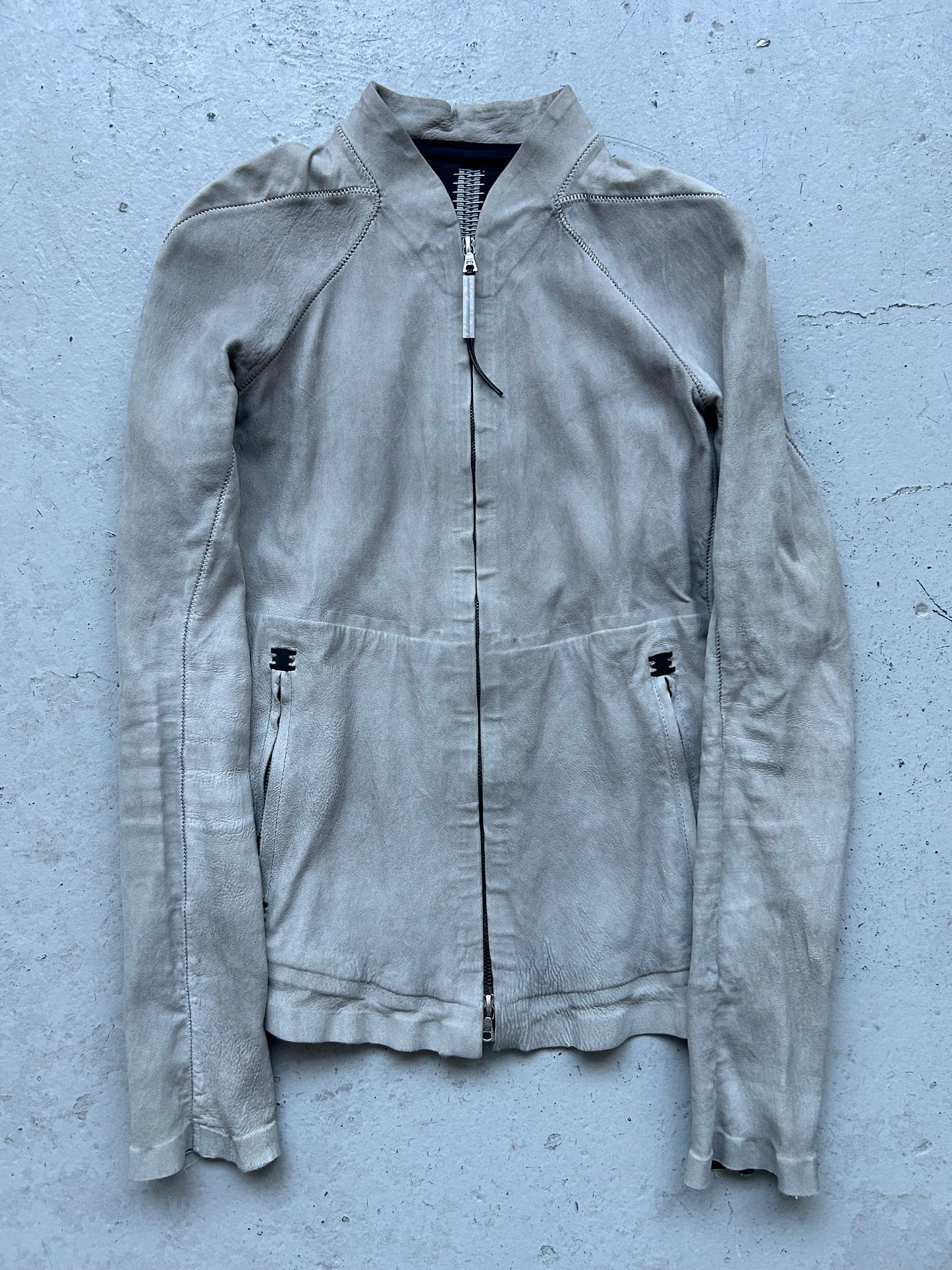 Isaac Sellam Stretch Lambskin Staple Jacket (36)