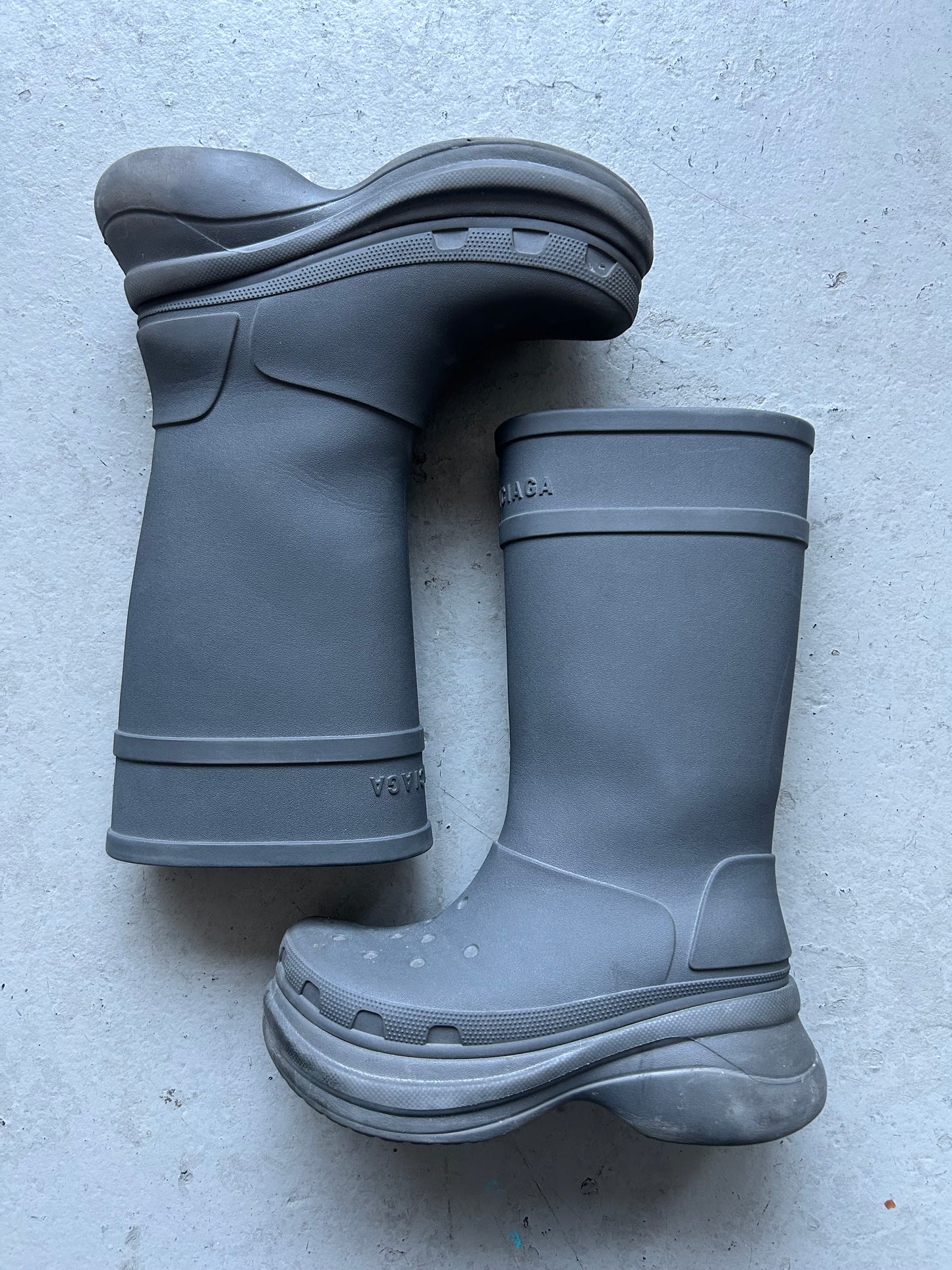 Balenciaga Croc Grey Boots (41)