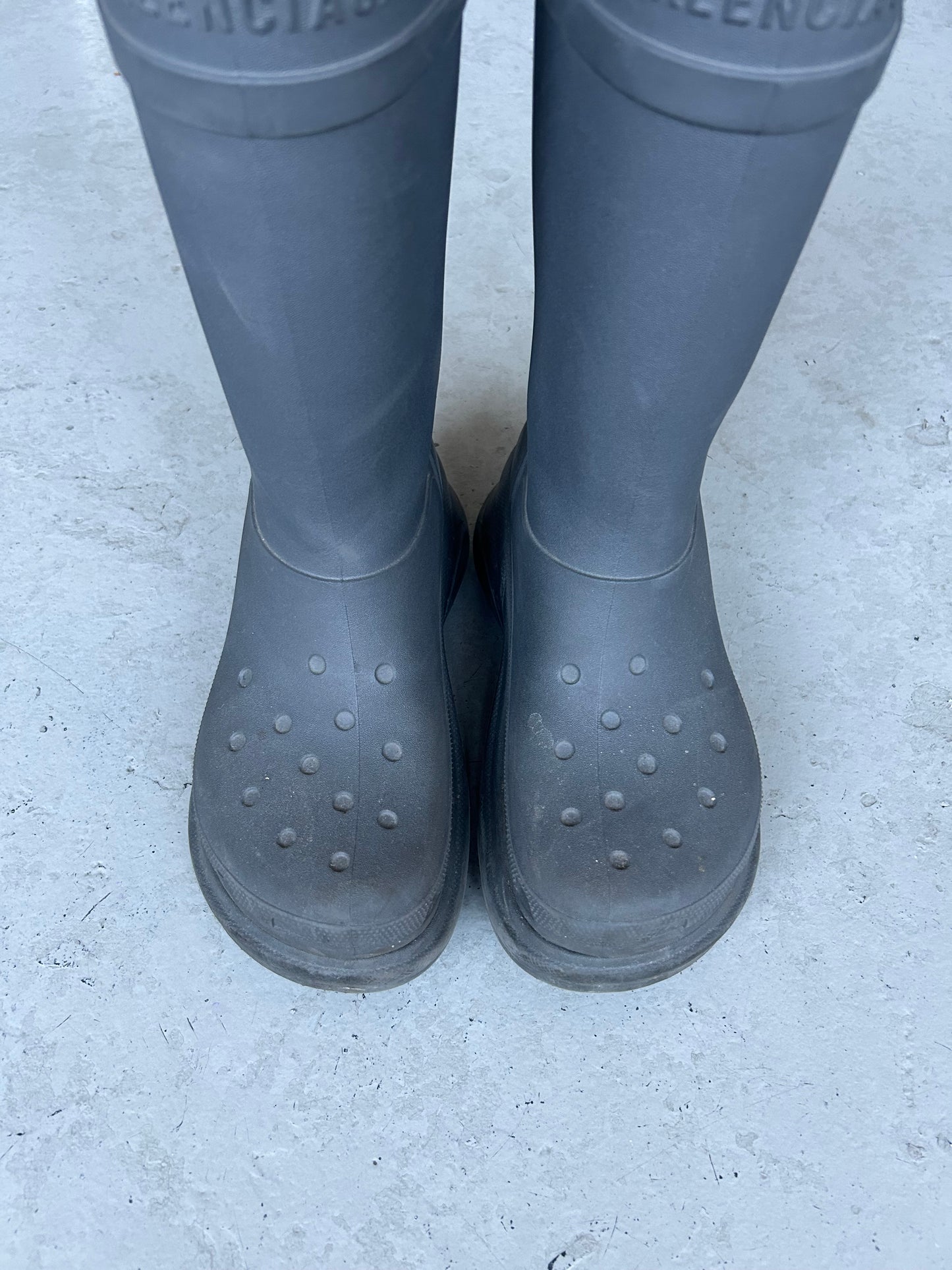 Balenciaga Croc Grey Boots (41)