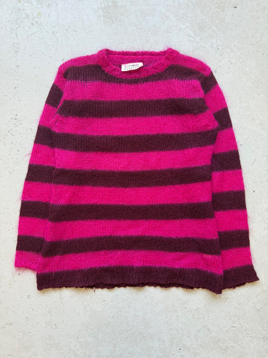 Maison Martin Margiela Miss Deanna Striped Mohair Sweater (M)