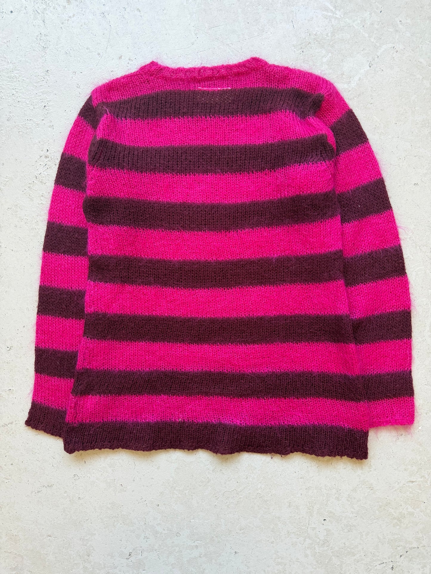 Maison Martin Margiela Miss Deanna Striped Mohair Sweater (M)