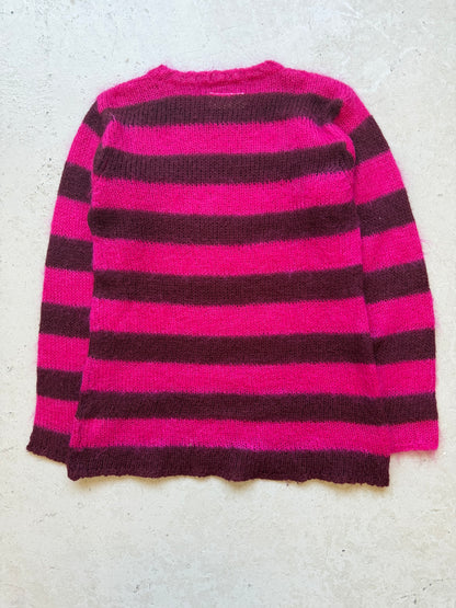 Maison Martin Margiela Miss Deanna Striped Mohair Sweater (M)