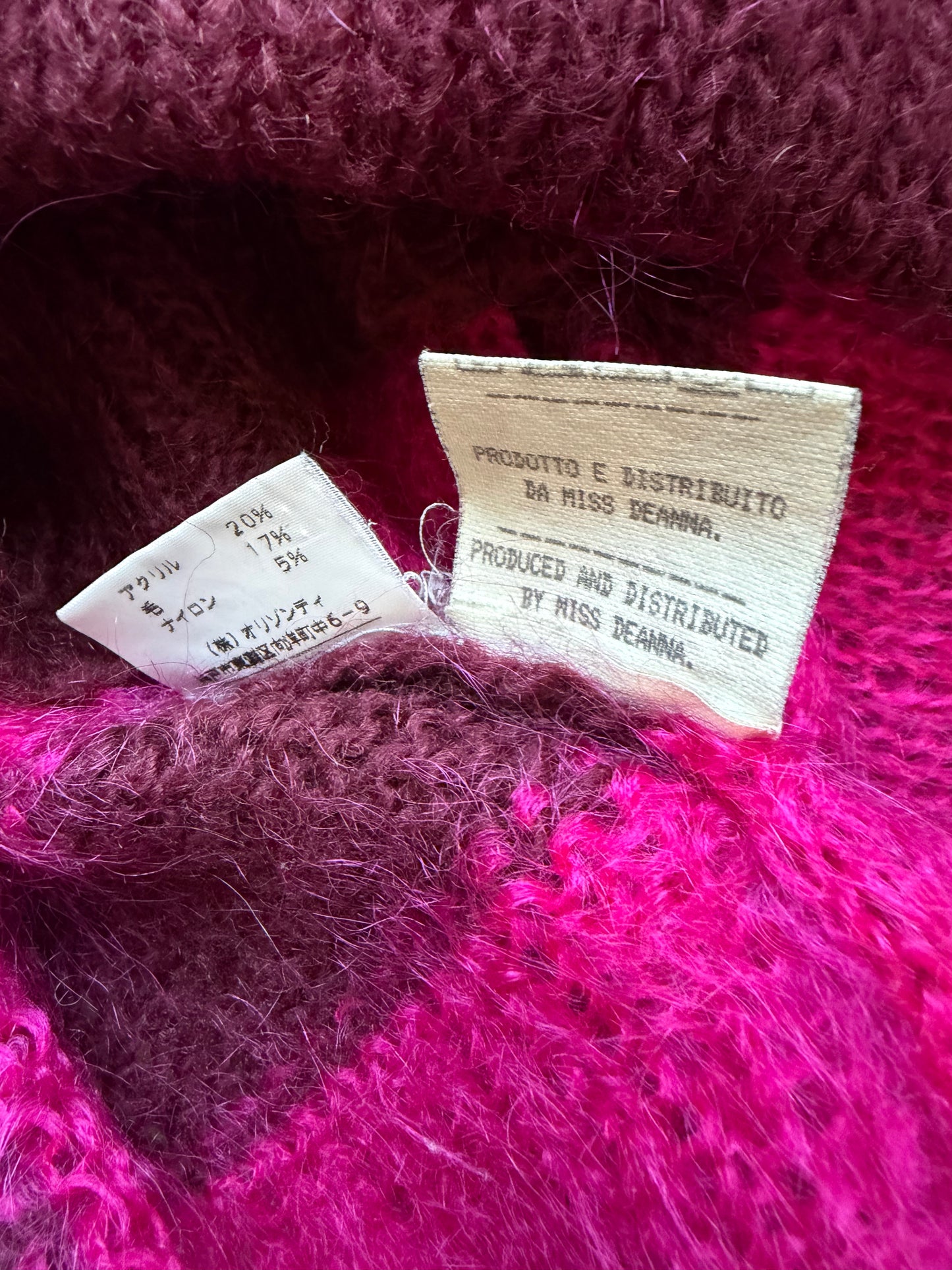 Maison Martin Margiela Miss Deanna Striped Mohair Sweater (M)