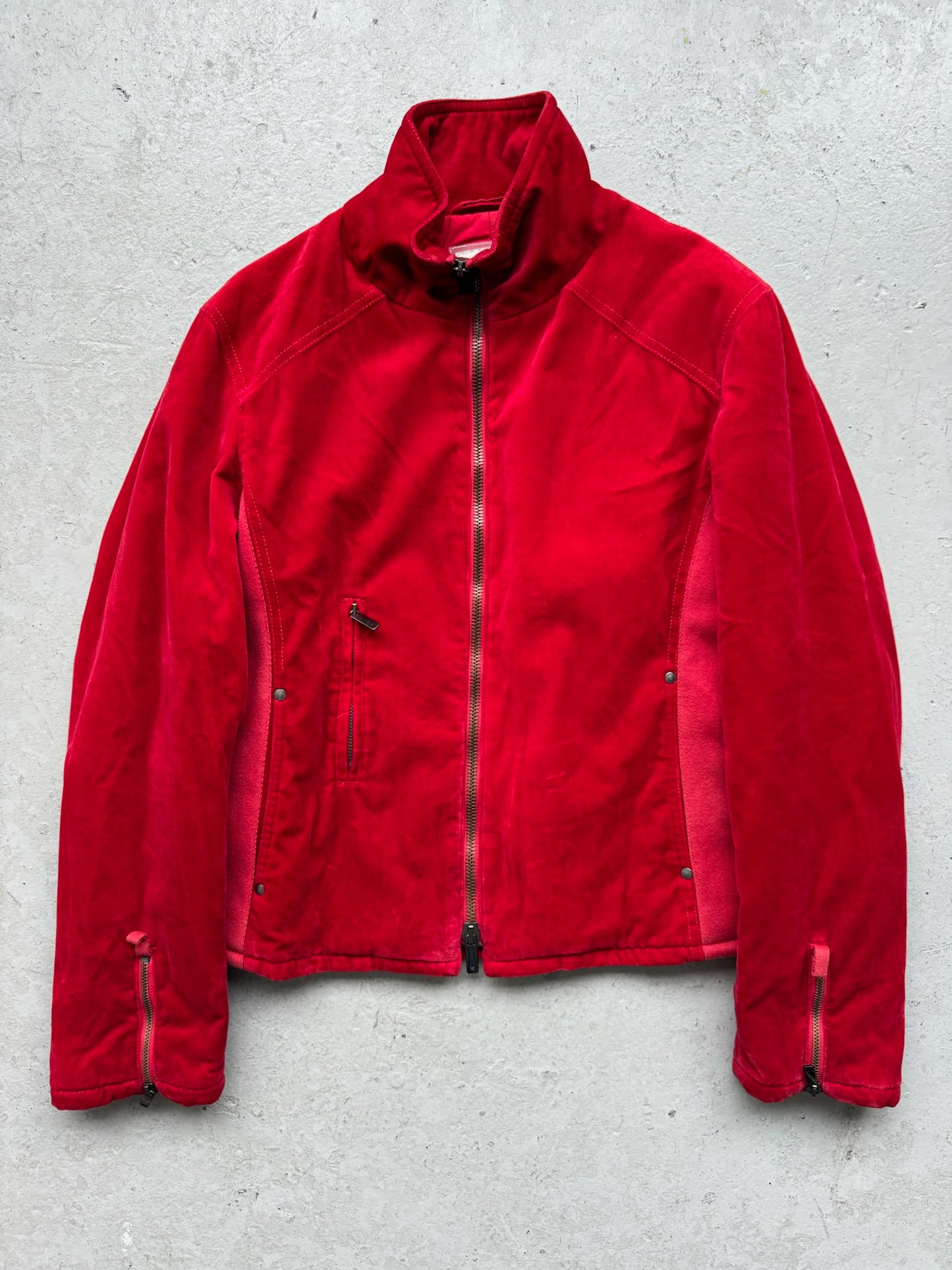Emporio Armani Red Suede Jacket (46)