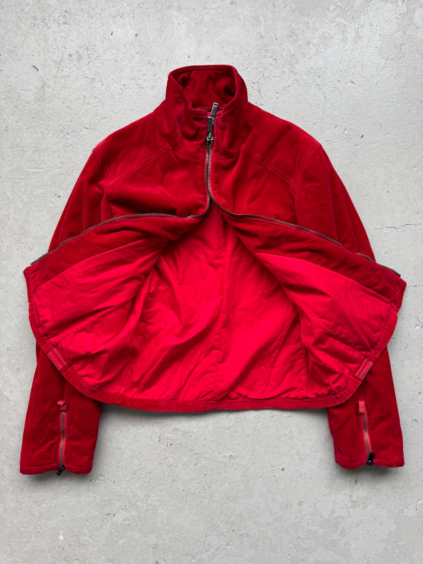 Emporio Armani Red Suede Jacket (46)