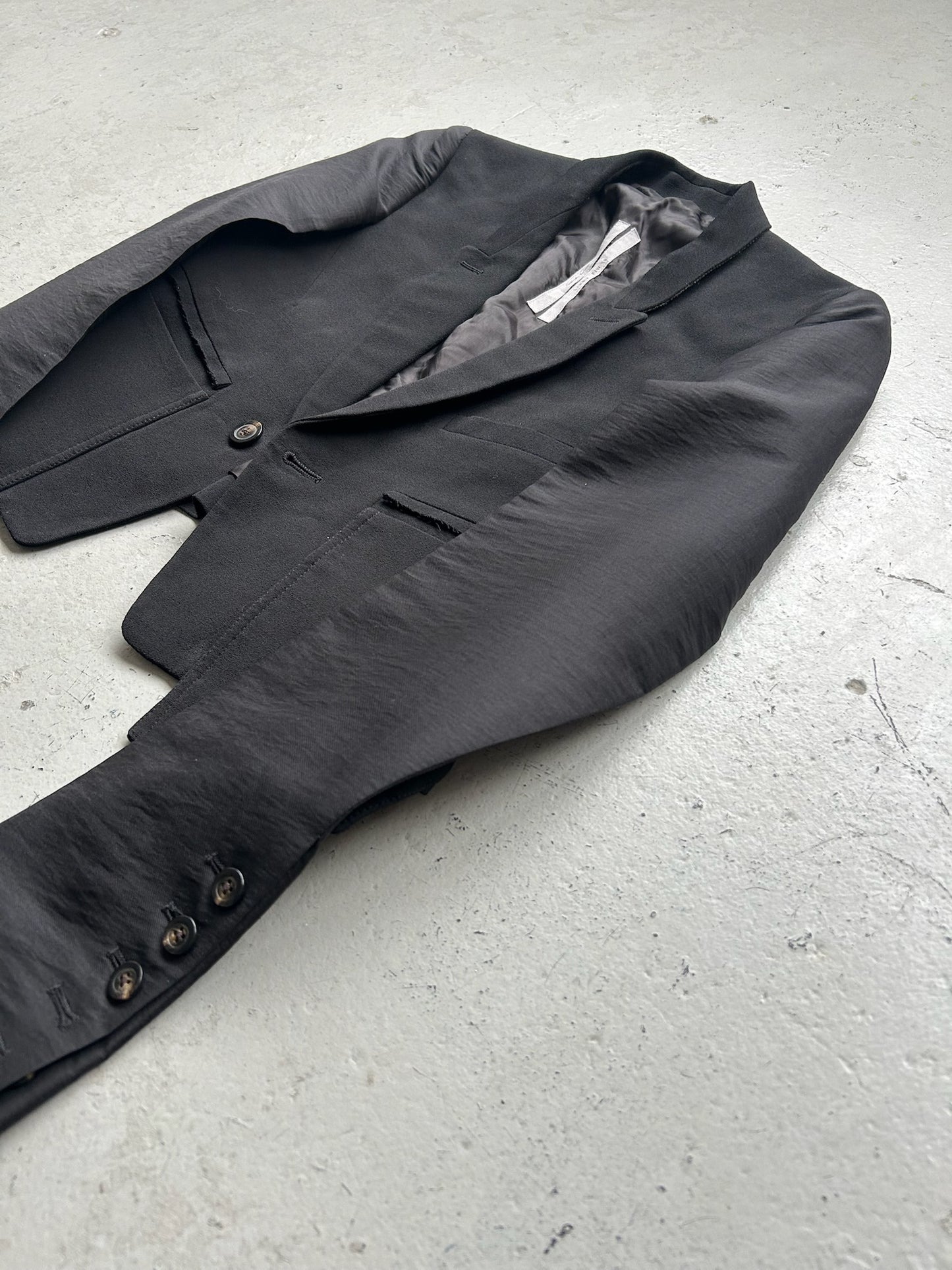 Rick Owens FW19 LARRY Black Blazer (40)