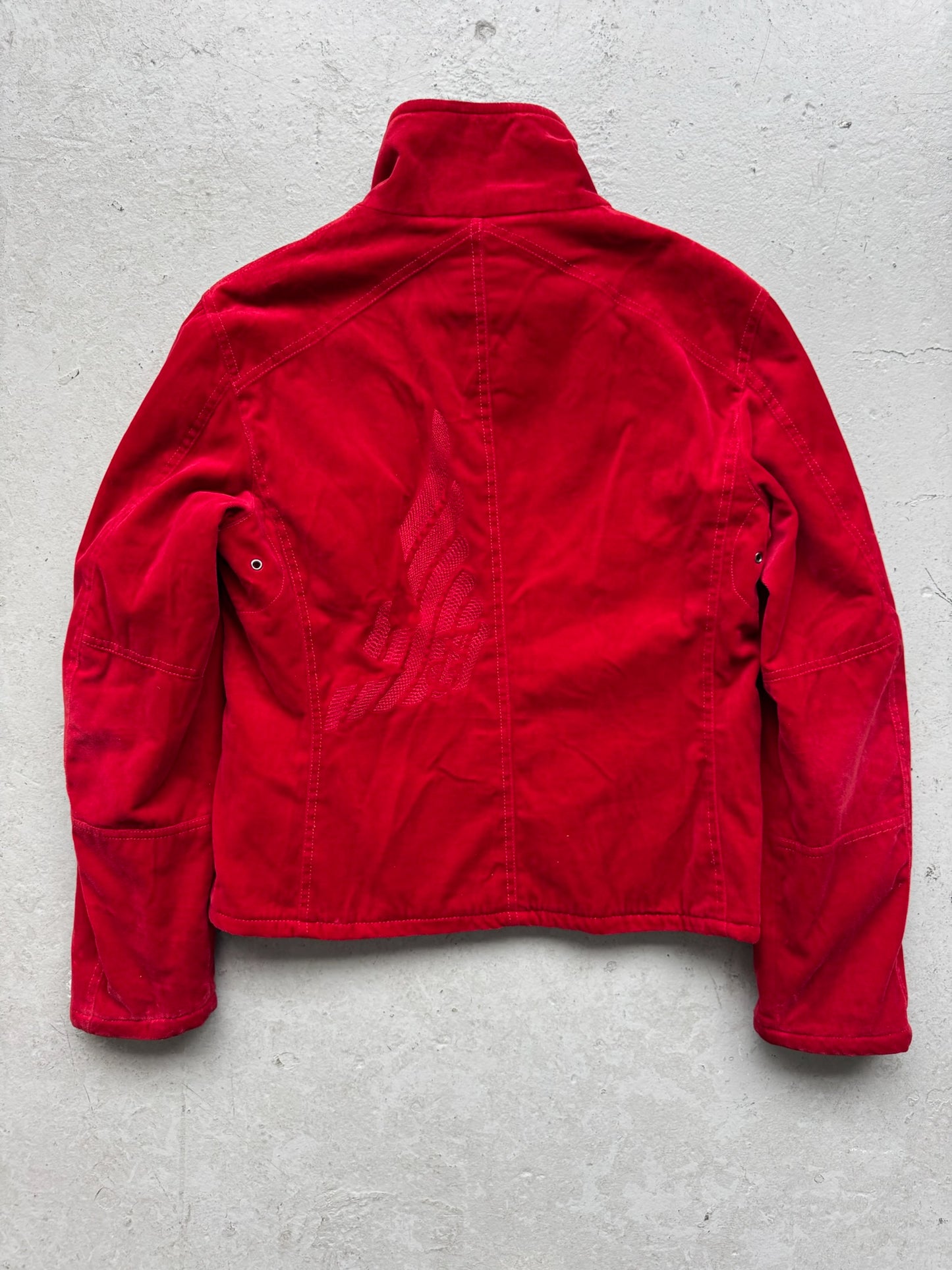 Emporio Armani Red Suede Jacket (46)